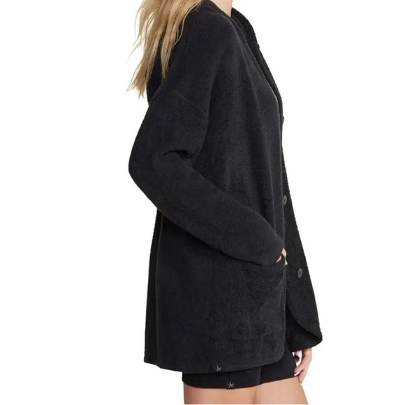 Barefoot Dreams Black Hooded Jacket - Picture 2 of 6